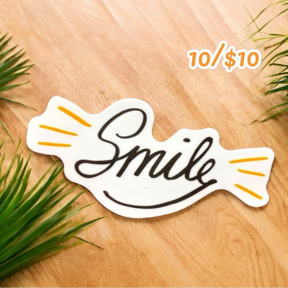 10 / $10 - Smile Sticker - Happy / Happiness
